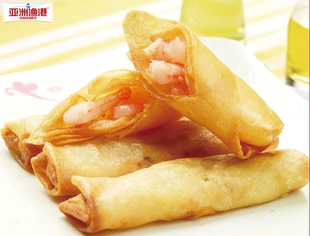 kfc必胜客西餐厅美味鲜虾春卷装50个装