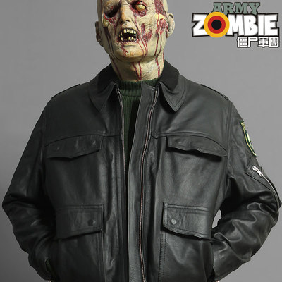 德国全新公发政府配发原品正品police防雨牛皮衣夹克polizei