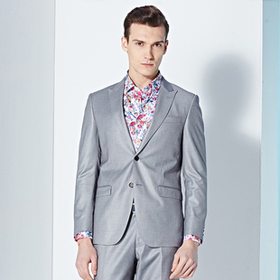 报喜鸟西服套装男西装夏季新郎结婚礼服婚礼羊毛商务职业修身正装