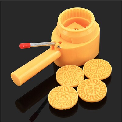 月饼模具 扣压式 手压半自动模 塑料反扣月饼模具 花片任选 100克