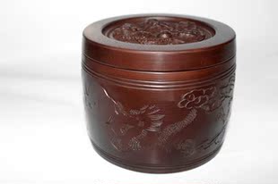 蟋蟀 宁津虫具 黑色蛐蛐盆 蟋蟀罐,蛐蛐罐, 翔云图案 子母口