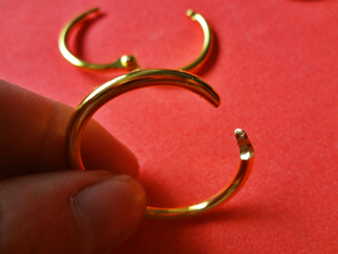 金色 钢丝链钥匙扣 新款金色枪黑两色不锈钢钢丝圈edc钥匙挂圈