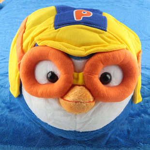 泰国bekii global 波鲁鲁小企鹅pororo宝露露儿童卡通乳胶枕头
