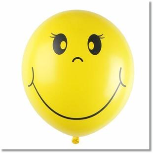 保证质量 高品质进口加厚加大彩色笑脸圆形气球大号 保证质量2015 混