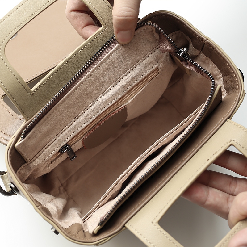 手提包女小包韩版2017新款个性时尚 真皮女包复古牛皮单肩斜挎包