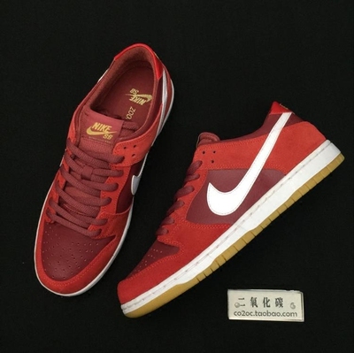 【co2oc】nike sb dunk low pro紅雪松耐克男女滑板鞋854866-616