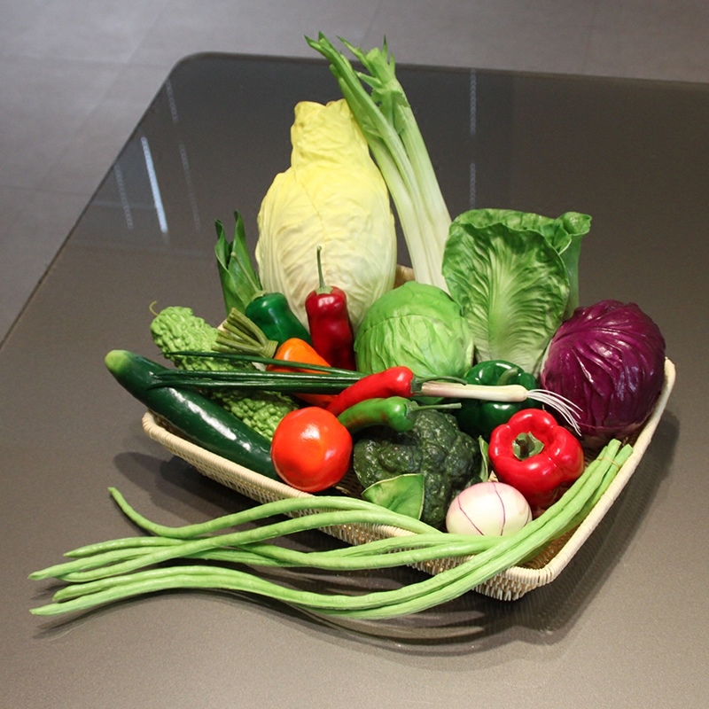 wo 高仿真pu假蔬菜逼真手感青菜芹菜大白菜包菜西兰花葱超市装饰