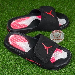 拖鞋air hydro jordan 6 aj6乔六黑红外线时尚休闲拖鞋男款630752-023