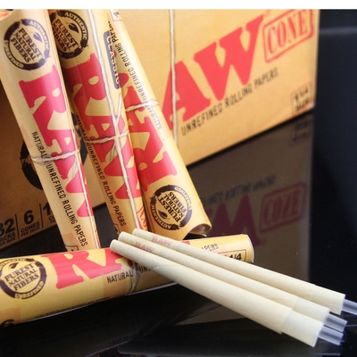 raw classic 78mm烟纸papers粽色 慢燃 卷好6只装 填进 新手装备