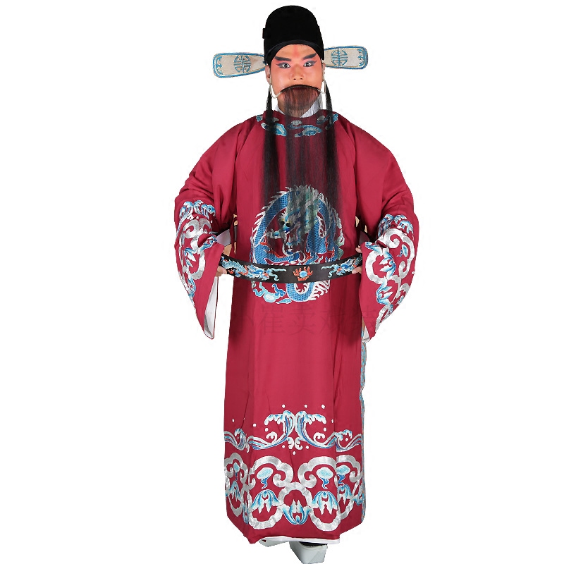 仿手绣京剧大靠戏曲戏剧服装男靠大靠好大缎全金双龙武生武将男靠