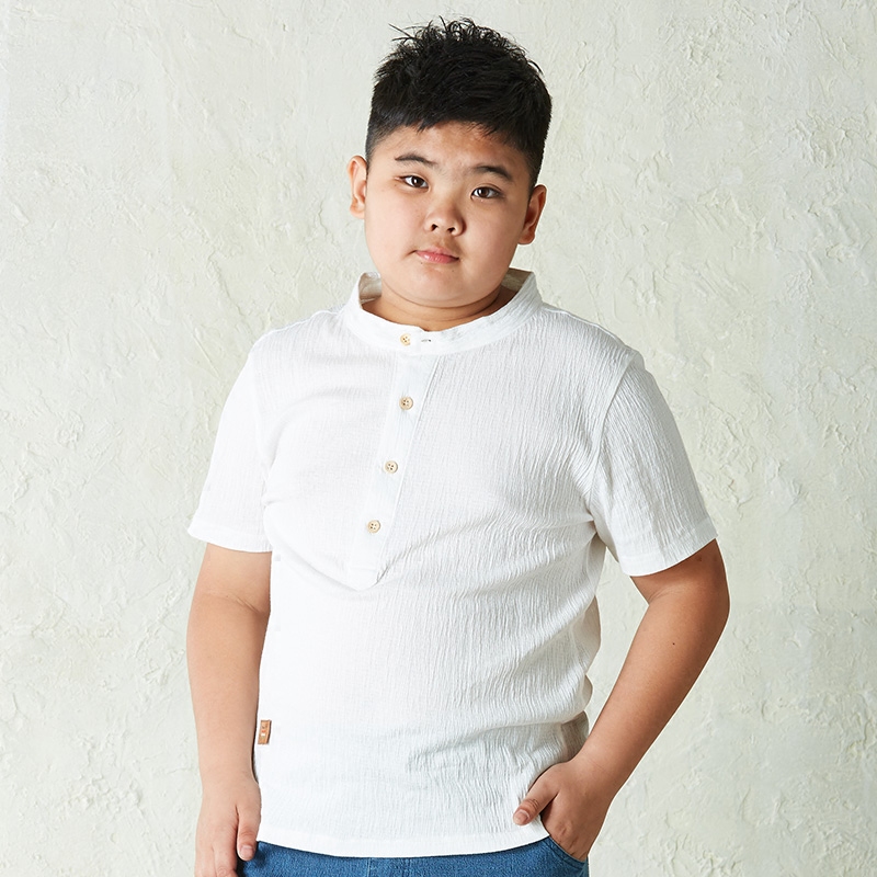 胖童短袖t恤纯棉 男童中大童加肥加大码上衣儿童胖小孩宽松体恤夏