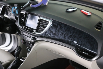 专用于2015-17新款别克英朗改装桃木碳纤维内饰贴片 中控装饰亮片