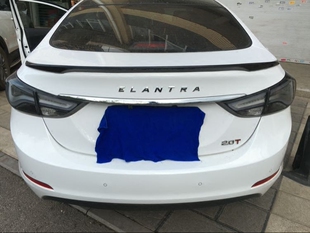 北京现代朗动个性改装后尾斜体英文字标elantra金属字母原厂标志